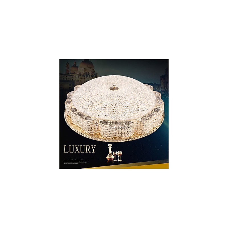 Moderné luxusné krištáľové stropné svetlo absorbujúce kupolové svetlo s priemerom 50 cm