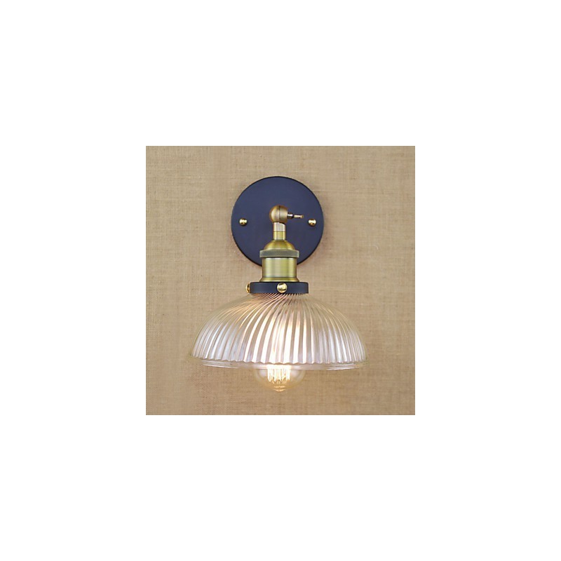 Americká country retro kreatívna obľúbená dekoratívna sklenená nástenná lampa