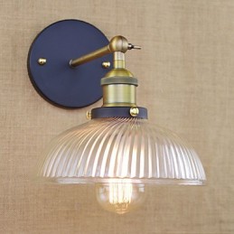 Americká country retro kreatívna obľúbená dekoratívna sklenená nástenná lampa