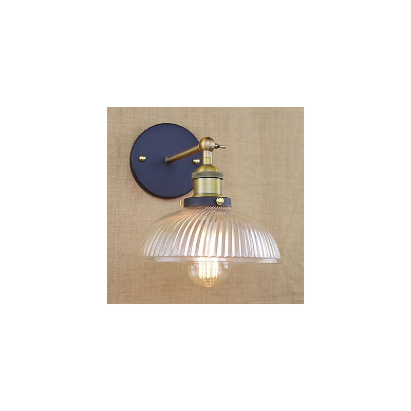 Americká country retro kreatívna obľúbená dekoratívna sklenená nástenná lampa
