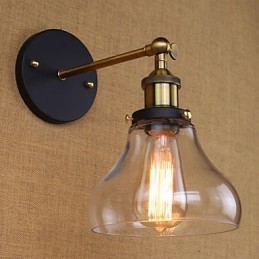 Industriálne nostalgické americké vidiecke dekoratívne nástenné svietidlo