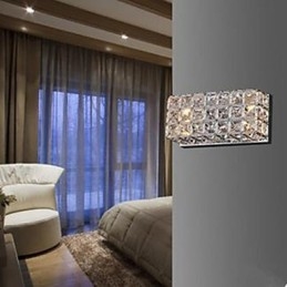 Zmluvná a súčasná štvorcová nástenná lampa K9 Crystal