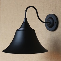American Country Creative Personality Simple Clothing Store Iron Black Horn Dekoratívna nástenná lampa