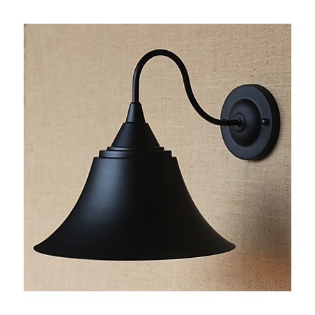 American Country Creative Personality Simple Clothing Store Iron Black Horn Dekoratívna nástenná lampa