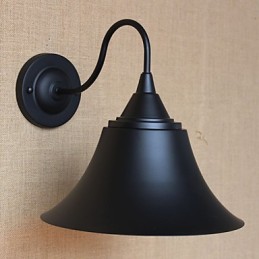 American Country Creative Personality Simple Clothing Store Iron Black Horn Dekoratívna nástenná lampa