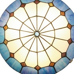 Teplé stropné svietidlá v stredomorskom štýle Svietidlo s priemerom 40 cm