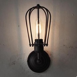Priemyselná retro nástenná lampa Vnútorná chodba nástenná lampa s jednou hlavicou z grapefruitu