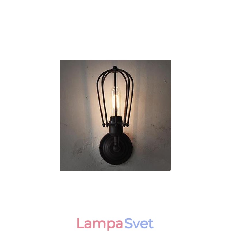 Priemyselná retro nástenná lampa Vnútorná chodba nástenná lampa s jednou hlavicou z grapefruitu