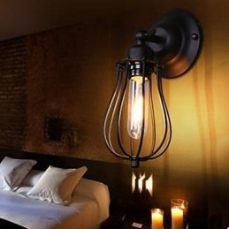 Priemyselná retro nástenná lampa Vnútorná chodba nástenná lampa s jednou hlavicou z grapefruitu