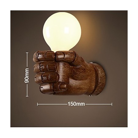 Európska nástenná pravá kreatívna retro päsť nástenná lampa Európska nástenná pravá kreatívna retro päsť nástenná lampa