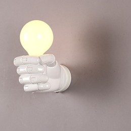 Európska nástenná pravá kreatívna retro päsť nástenná lampa