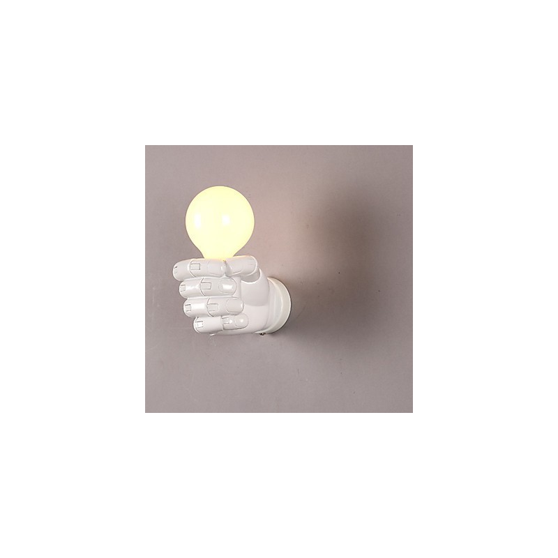 Európska nástenná pravá kreatívna retro päsť nástenná lampa