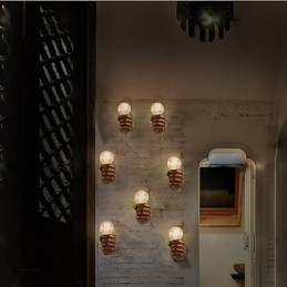Európska nástenná kreatívna retro Fist nástenná lampa