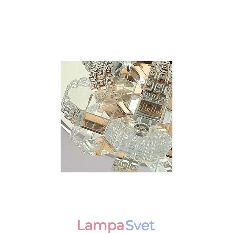 Krištáľové stropné svietidlo Bodové svietidlo SMD 3W Creative Lamp Absorb Dome Light