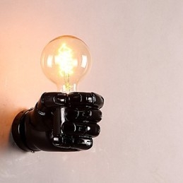 Európska nástenná kreatívna retro Fist nástenná lampa
