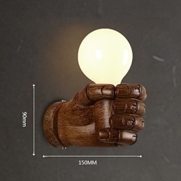 Európska nástenná kreatívna retro Fist nástenná lampa