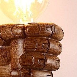 Európska nástenná kreatívna retro Fist nástenná lampa