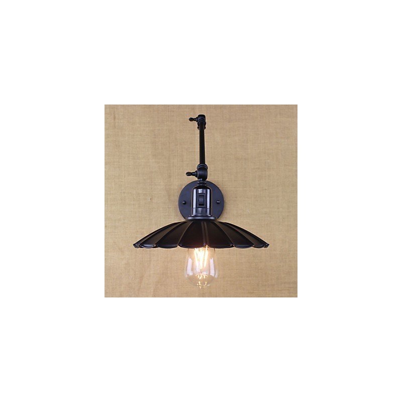Spálňa Nočná lampa Hotelové inžinierstvo Reštaurácia Retro matný čierny opasok s dvojitým vypínačom s dlhým ramenom