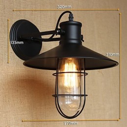 Americký vidiecky štýl koridor barová dekorácia hlavy posteľnej nástennej lampy
