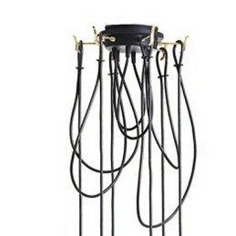 Vidiecky zlatý kovový zapustený držiak