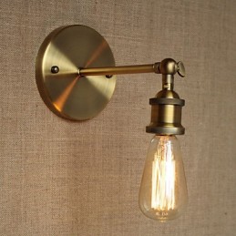 Americký bar Kaviareň Reštaurácia Nočná Minimalistická ulička Bronzové nástenné nástenné svietidlo z tepaného železa