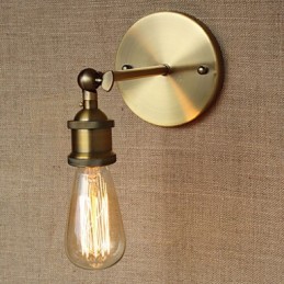 Americký bar Kaviareň Reštaurácia Nočná Minimalistická ulička Bronzové nástenné nástenné svietidlo z tepaného železa