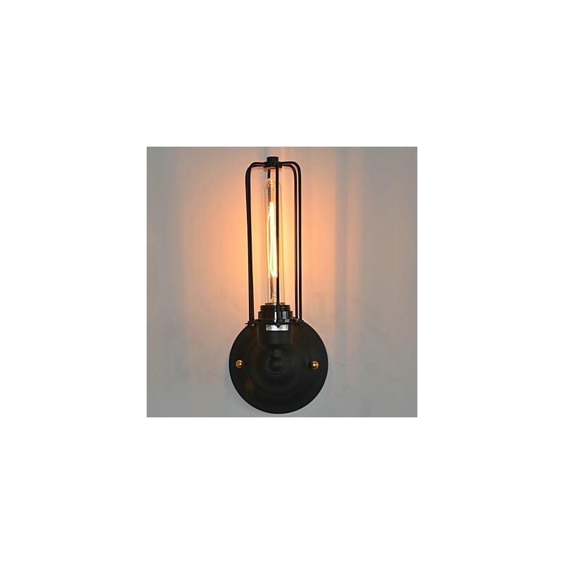 Americká Vintage železná nástenná lampa