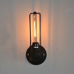 Americká Vintage železná nástenná lampa