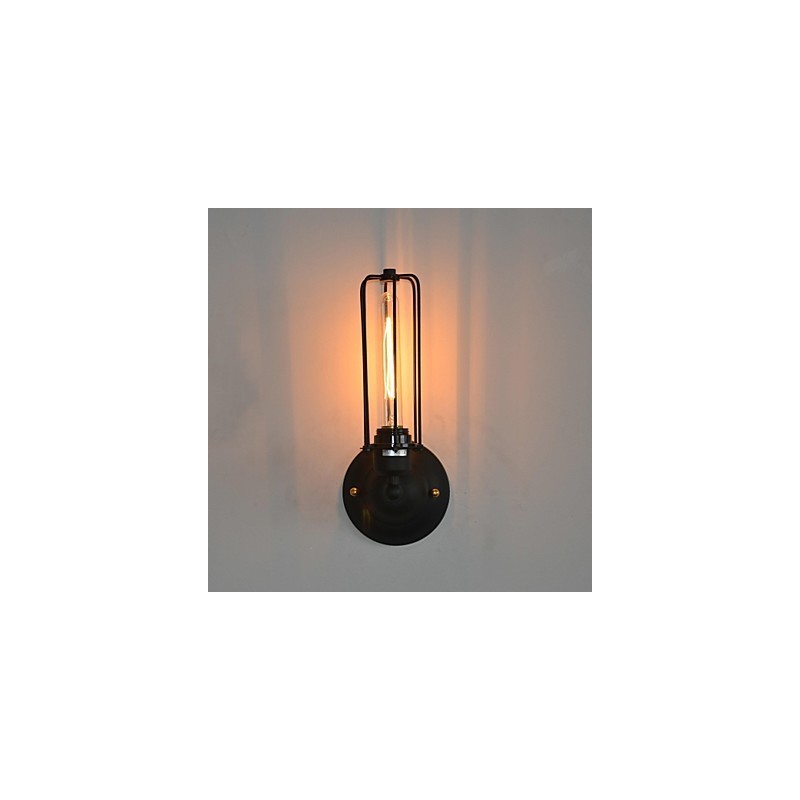 Americká Vintage železná nástenná lampa
