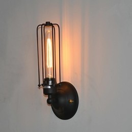 Americká Vintage železná nástenná lampa