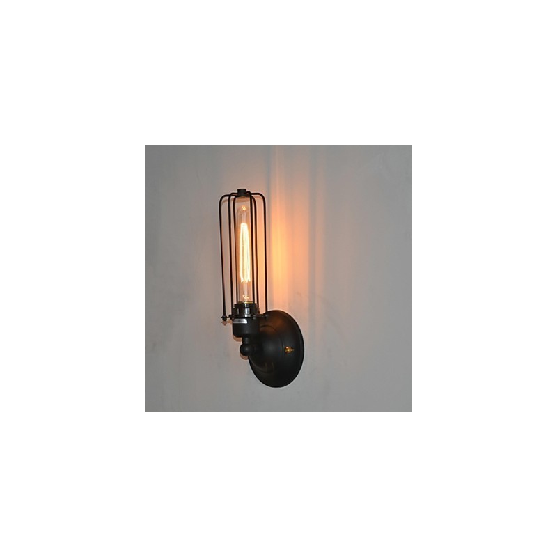 Americká Vintage železná nástenná lampa