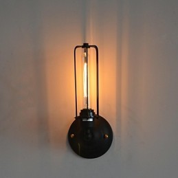 Americká Vintage železná nástenná lampa