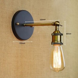 Americký bar Kaviareň Reštaurácia Nočná Minimalistická ulička Iron Wall Sconce