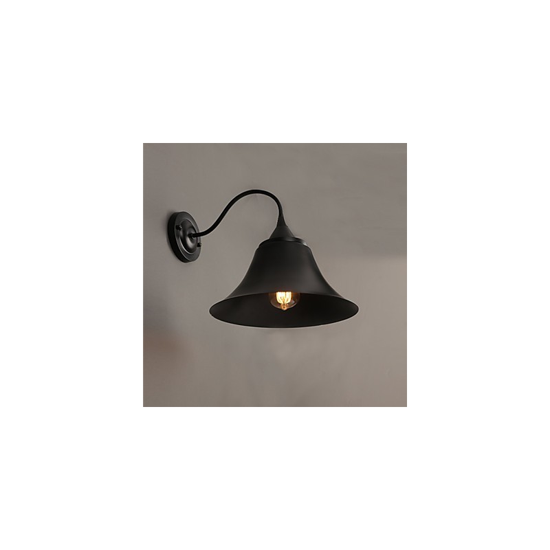Nástenná lampa v štýle Ancient Black Iron Cap v štýle dizajnéra Duds Loft