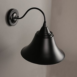 Nástenná lampa v štýle Ancient Black Iron Cap v štýle dizajnéra Duds Loft