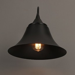 Nástenná lampa v štýle Ancient Black Iron Cap v štýle dizajnéra Duds Loft