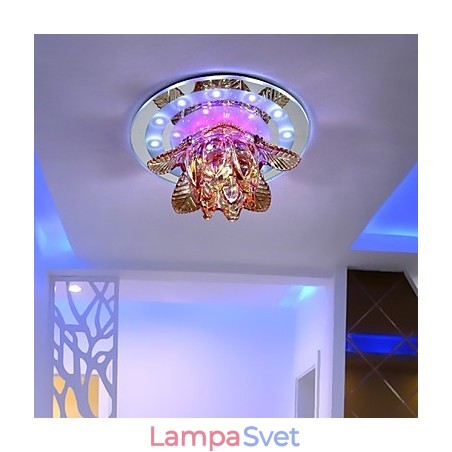 Kruhové krištáľové svetlo trubice stropnej lampy na absorbovanie svetla kupolovej lampy Kruhové krištáľové svetlo trubice stropnej lampy na absorbovanie svetla kupolovej lampy