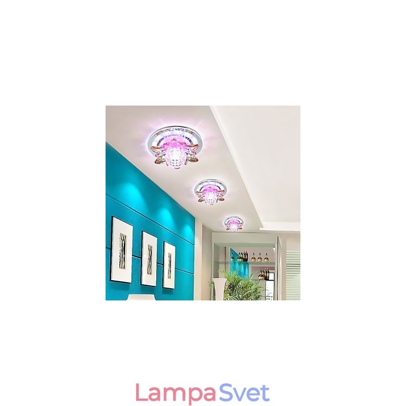 Kruhové krištáľové svetlo trubice stropnej lampy na absorbovanie svetla kupolovej lampy