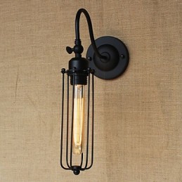 Umelecká minimalistická matná čierna americká vidiecka lampa do obývačky Spálňová nástenná lampa s balkónom Nočná lampa