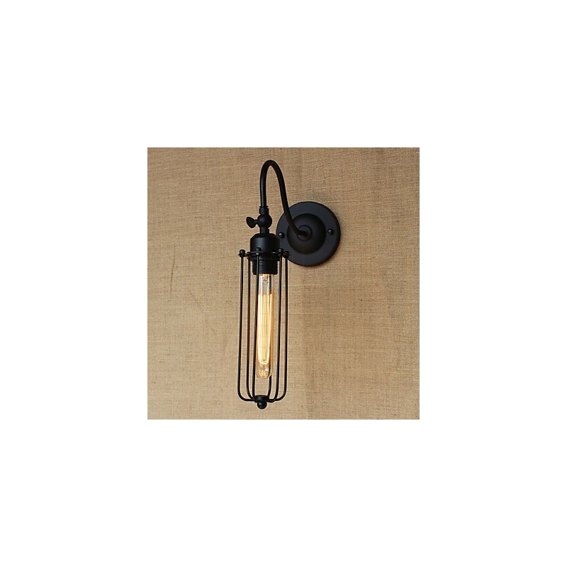 Umelecká minimalistická matná čierna americká vidiecka lampa do obývačky Spálňová nástenná lampa s balkónom Nočná lampa