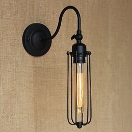Umelecká minimalistická matná čierna americká vidiecka lampa do obývačky Spálňová nástenná lampa s balkónom Nočná lampa