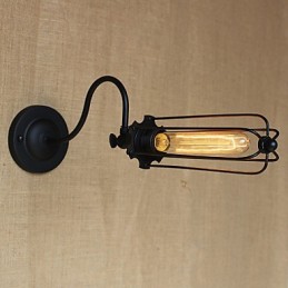 Umelecká minimalistická matná čierna americká vidiecka lampa do obývačky Spálňová nástenná lampa s balkónom Nočná lampa