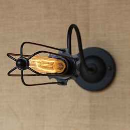 Umelecká minimalistická matná čierna americká vidiecka lampa do obývačky Spálňová nástenná lampa s balkónom Nočná lampa