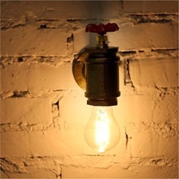 Vintage priemyselné nástenné svietidlá na vodovodné potrubie Loft Edison Light pre nástenné svietidlá barov a reštaurácií