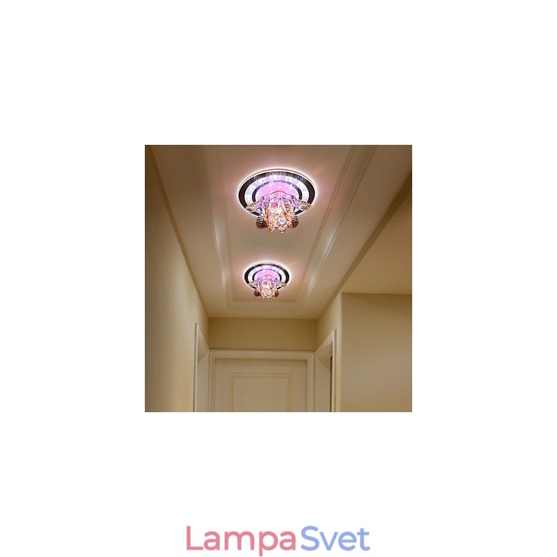 Kruhové krištáľové svetlo trubice stropnej lampy na absorbovanie svetla kupolovej lampy