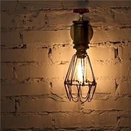 Vintage priemyselné nástenné svietidlá na vodovodné potrubie Loft Edison Light pre nástenné svietidlá barov a reštaurácií