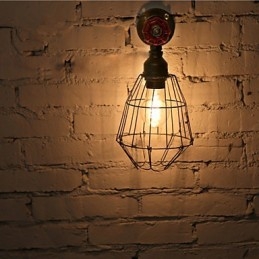 Vintage priemyselné nástenné svietidlá na vodovodné potrubie Loft Edison Light pre nástenné svietidlá barov a reštaurácií