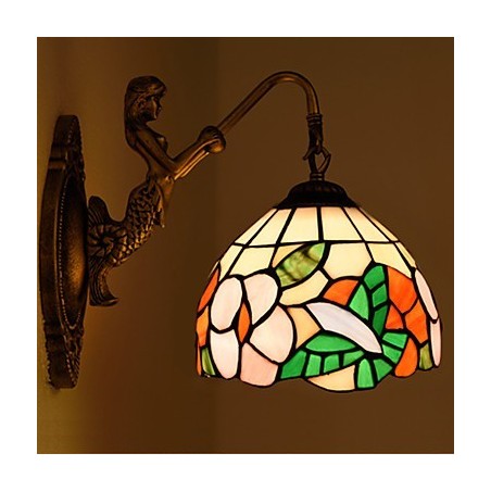 Európska zmluvná vidiecka kreatívna kovaná nástenná lampa Sklenené svetlá Európska zmluvná vidiecka kreatívna kovaná nástenná lampa Sklenené svetlá