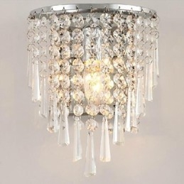 Moderné módne krištáľové nástenné lampy Osvetlenie postele Crystal nástenná lampa