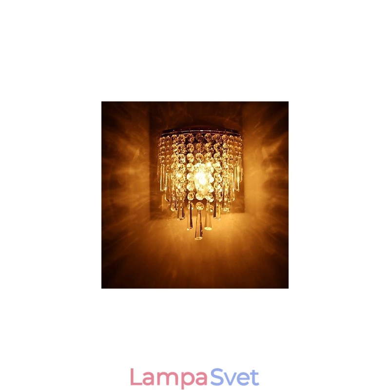 Moderné módne krištáľové nástenné lampy Osvetlenie postele Crystal nástenná lampa